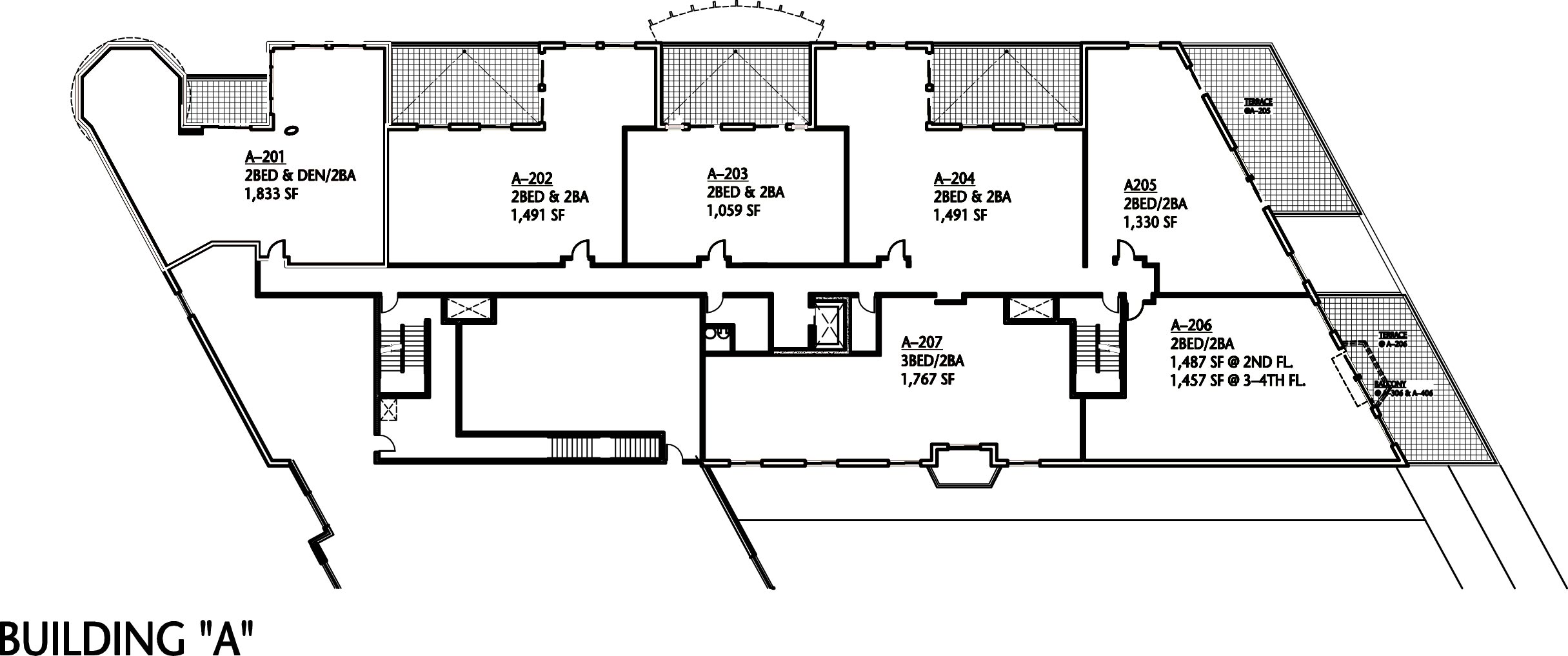 Second Floor in Building A of Tinley Park Place.