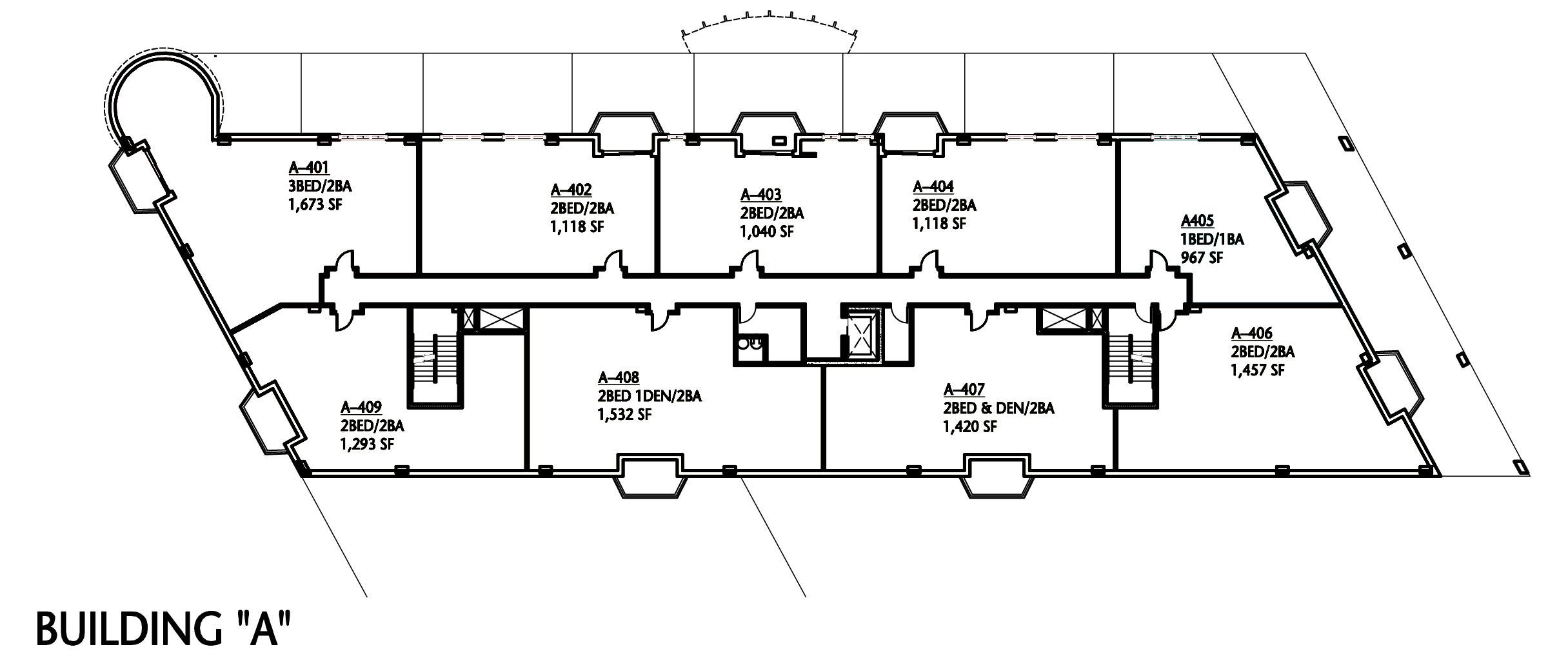 Fourth Floor in Building A of Tinley Park Place.