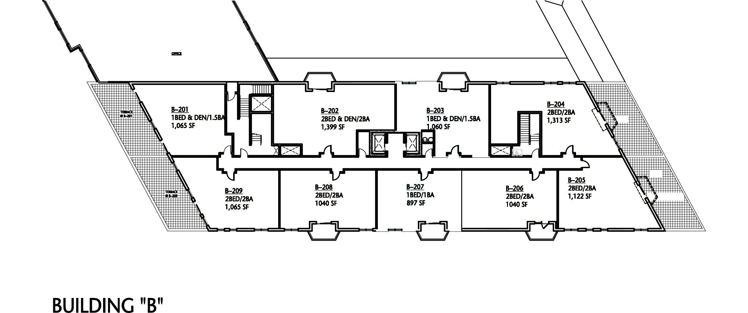 Second Floor in Building B of Tinley Park Place.