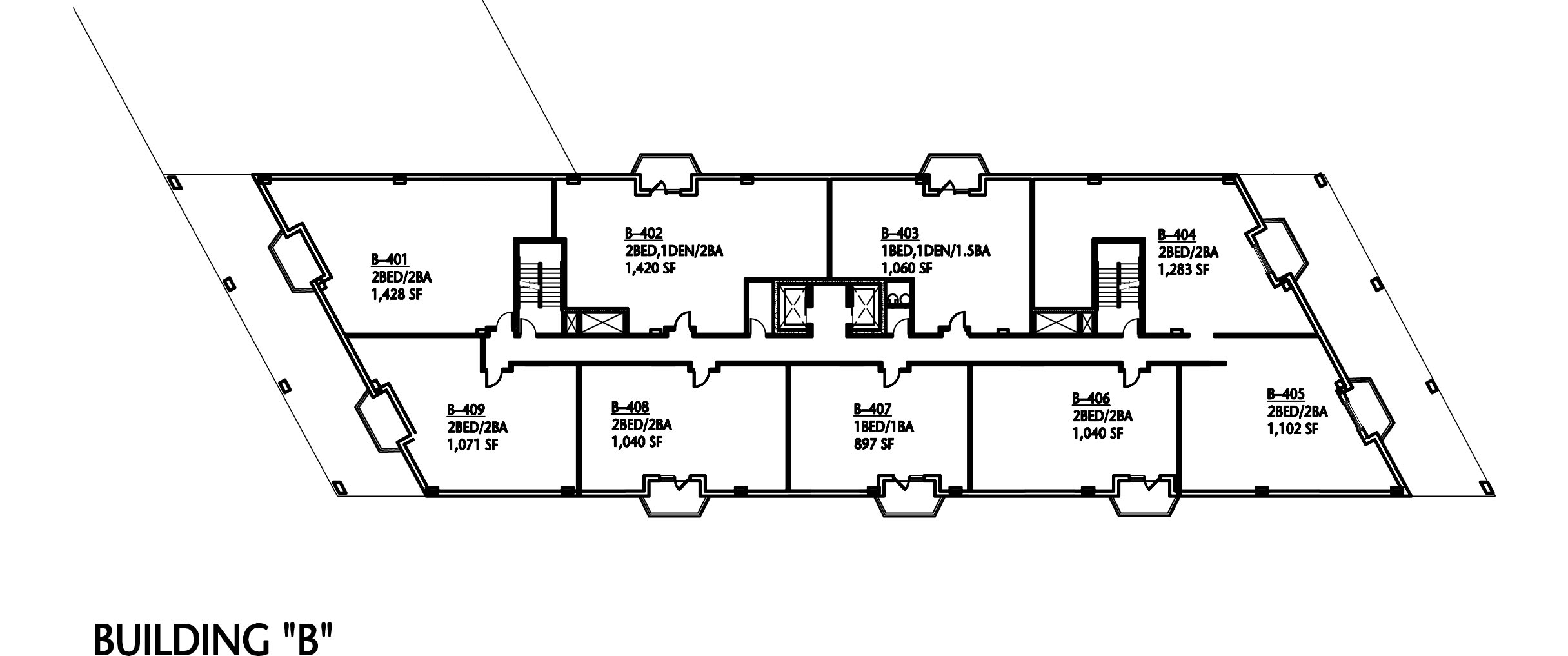 Fourth Floor in Building B of Tinley Park Place.