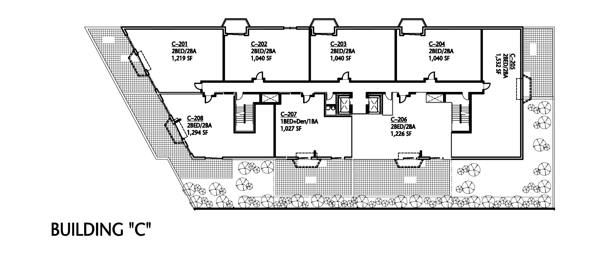 Second Floor in Building C of Tinley Park Place.