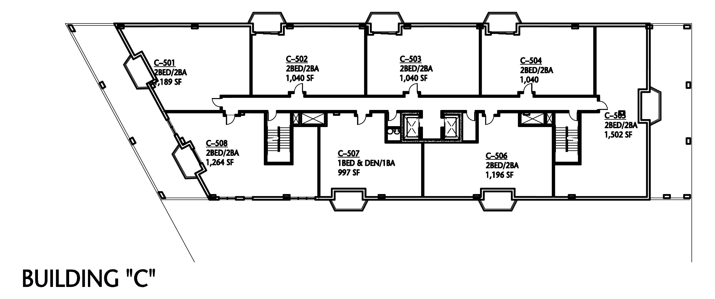 Fifth Floor in Building C of Tinley Park Place.