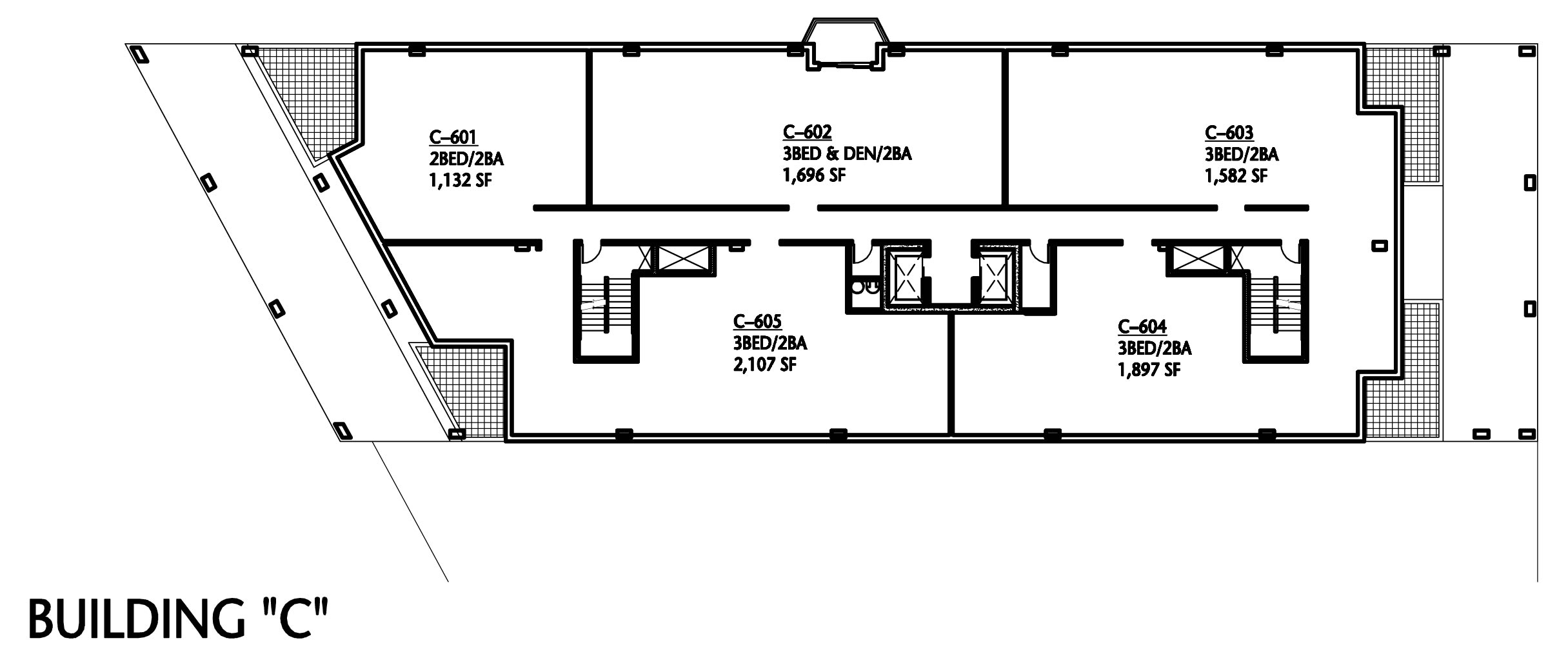 Sixth Floor in Building C of Tinley Park Place.