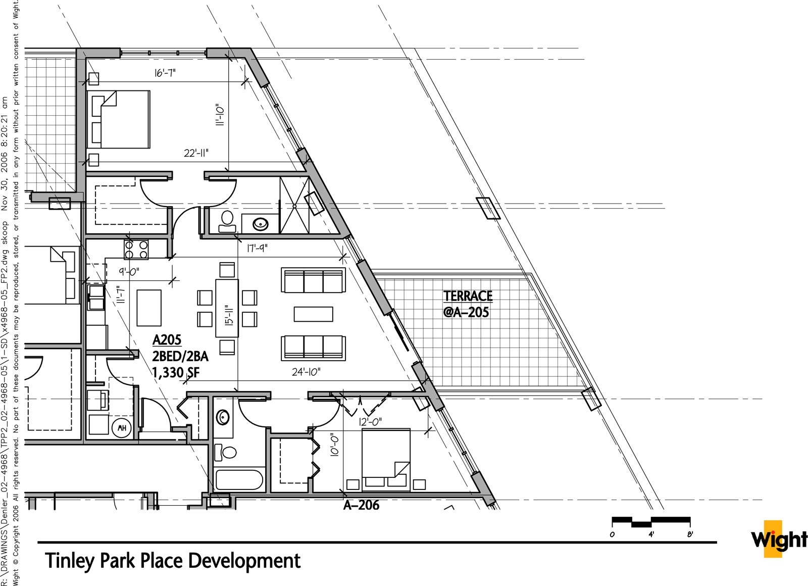 A-205 on the Second Floor in Building A of Tinley Park Place