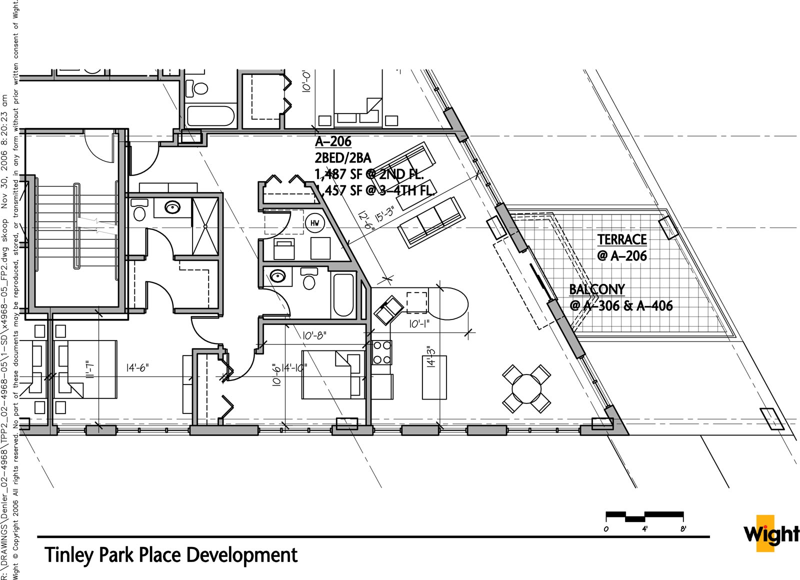 A-206 on the Second Floor in Building A of Tinley Park Place