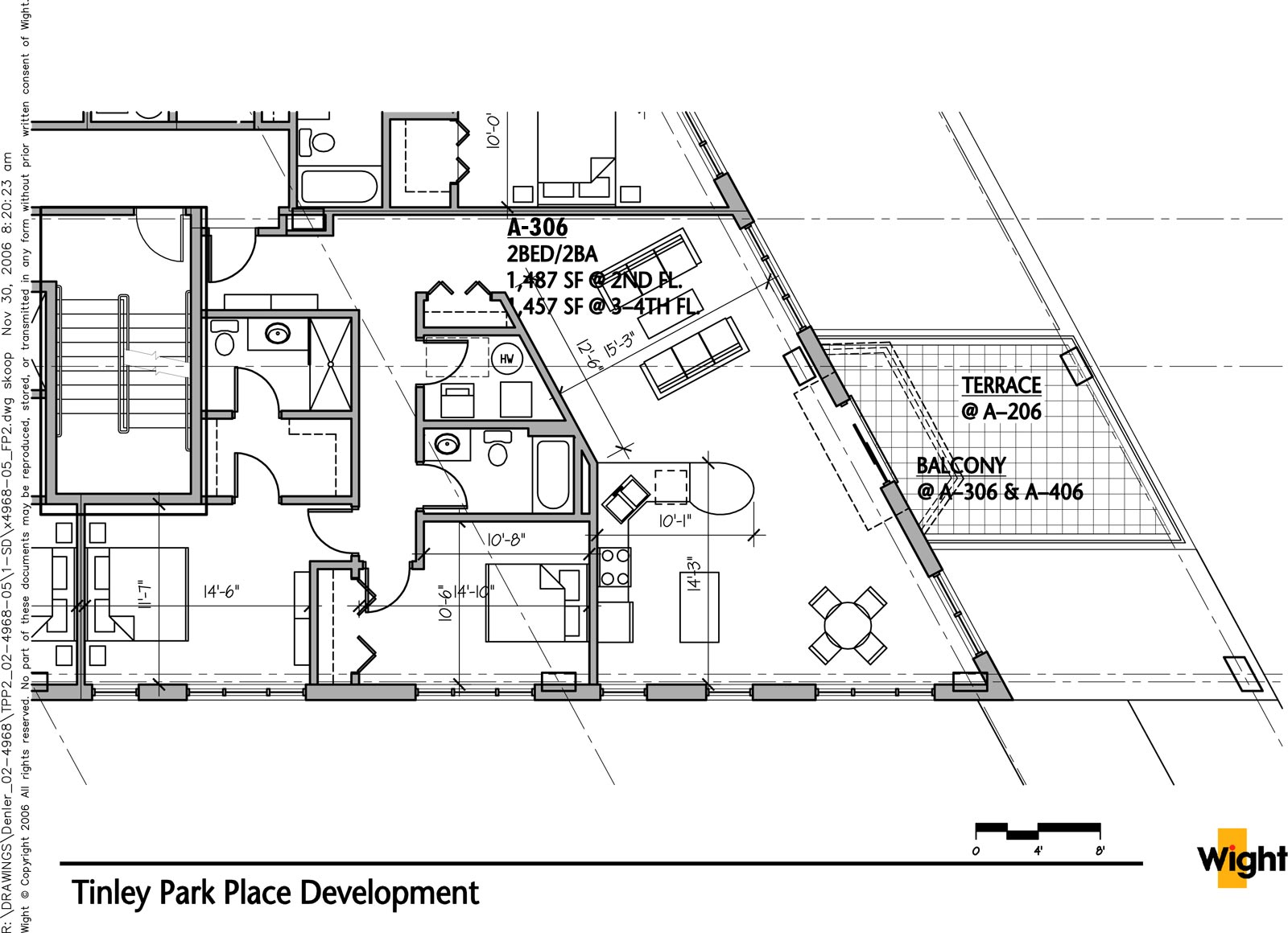 A-306 on the Third Floor in Building A of Tinley Park Place