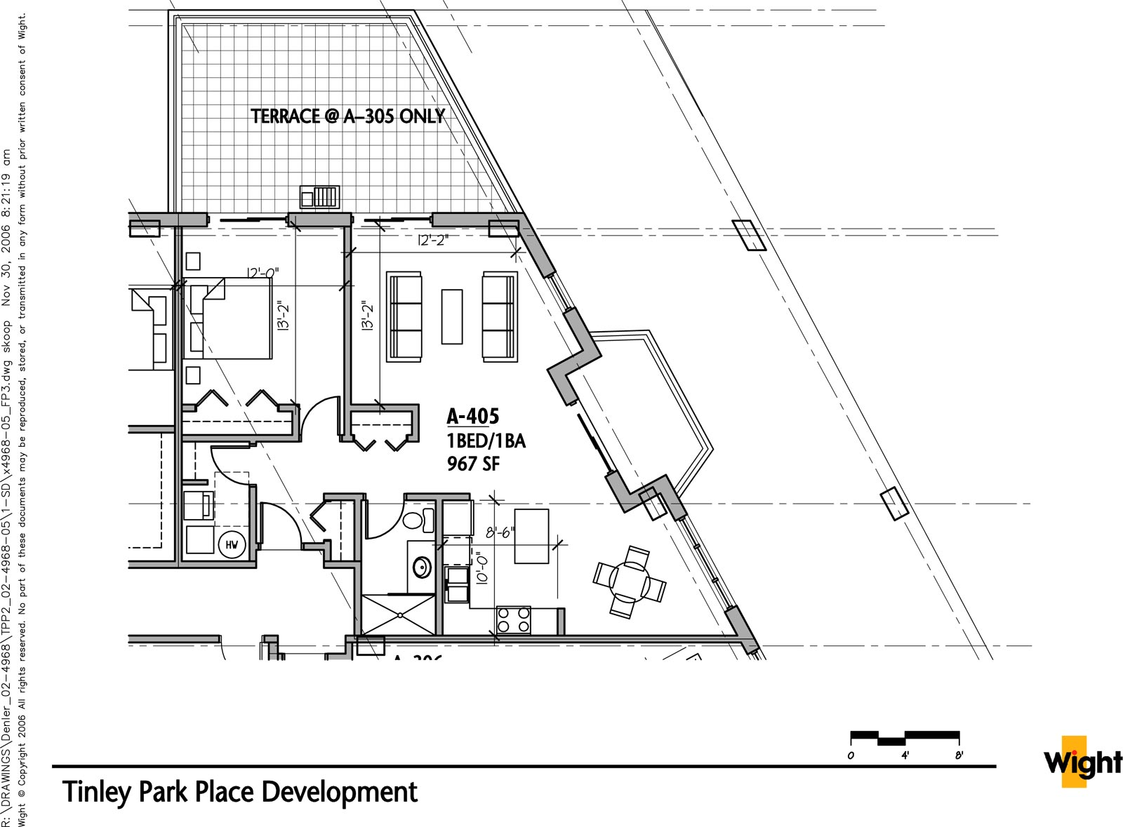 A-405 on the Fourth Floor in Building A of Tinley Park Place