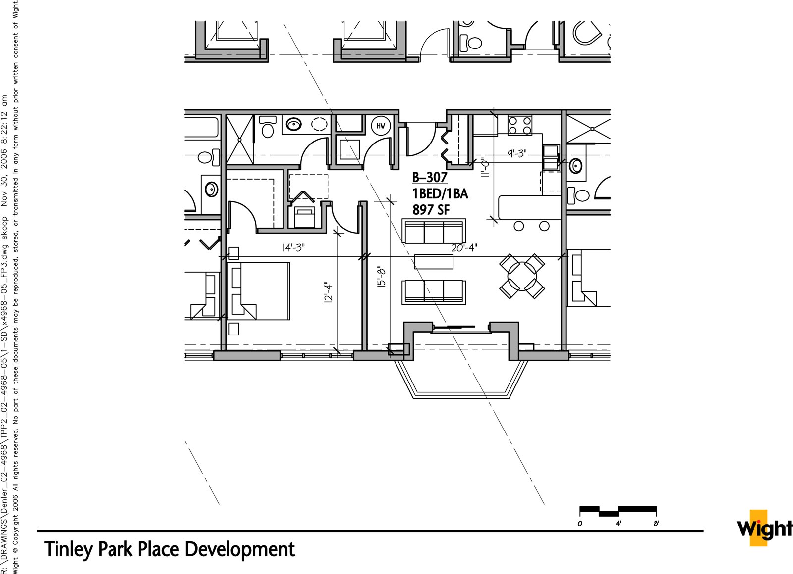 B-307 on the Third Floor in Building B of Tinley Park Place